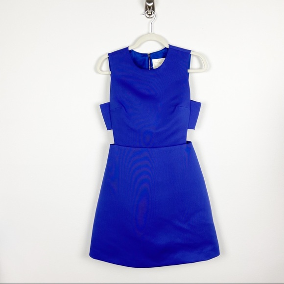 NWOT Kate spade new york cutout a-line dress indigo blue - Picture 2 of 8